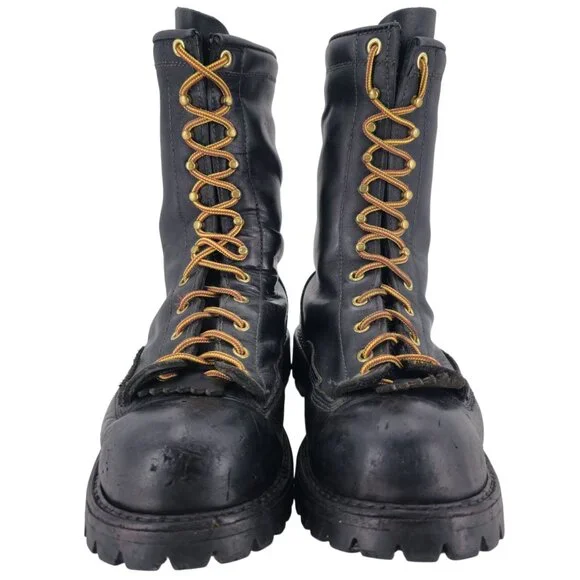 White's Hathorn Boots Men 10.5 Black Leather Work Boots USA Explorer Firefighter - Picture 9 of 16